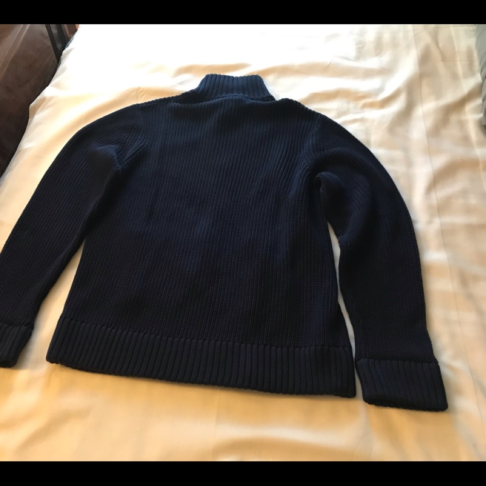 Deny Mens Ribbed Knit Zipper Front Cardigan - Picture 3 of 5